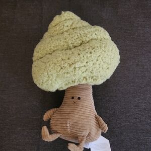 NWT Jellycat Amuseables Forestree Tree Plush Toy Green Brown Corduroy - RETIRED